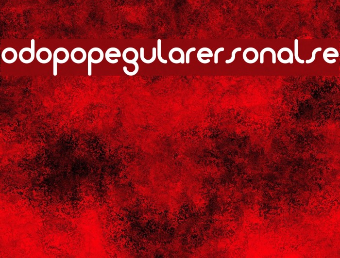 Dodopop-RegularPersonalUse Font examples