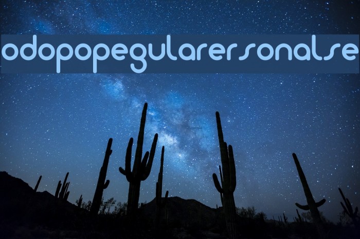 Dodopop-RegularPersonalUse Font examples
