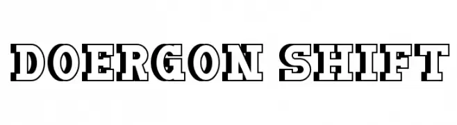 Doergon Shift  नि: शुल्क फ़ॉन्ट्स डाउनलोड