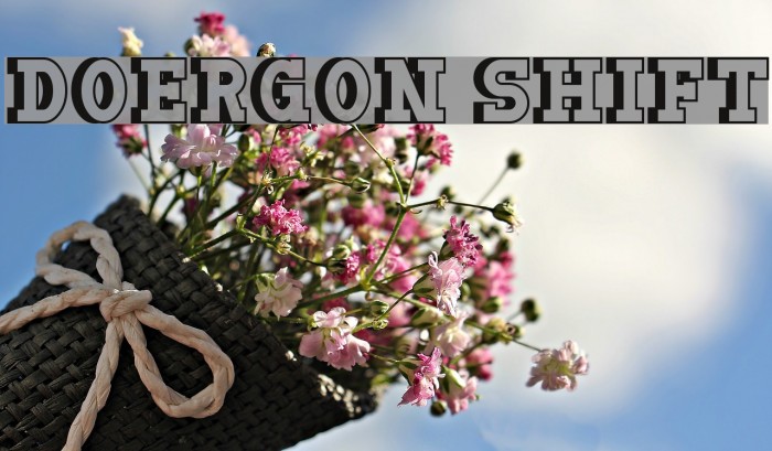 Doergon Shift Font examples