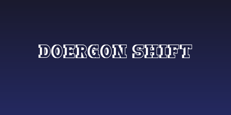 Doergon Shift Social Header