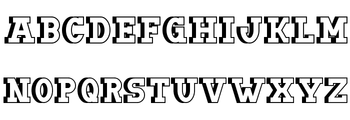 Doergon Shift Font LOWERCASE