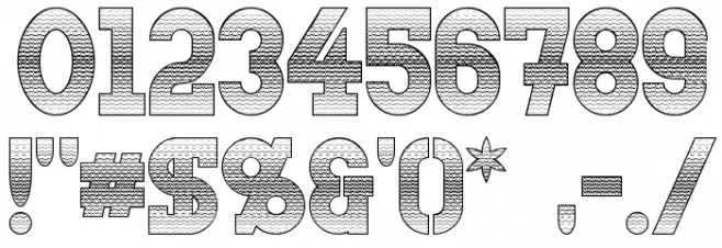 Doergon Wave Font OTHER CHARS