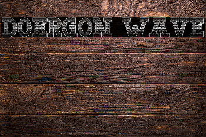 Doergon Wave Font examples