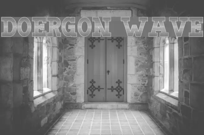 Doergon Wave Font examples