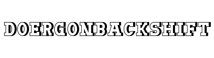DoergonBackshift Font