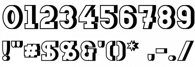 DoergonBackshift Font OTHER CHARS