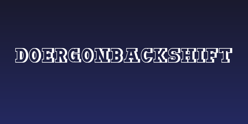 DoergonBackshift Social Header