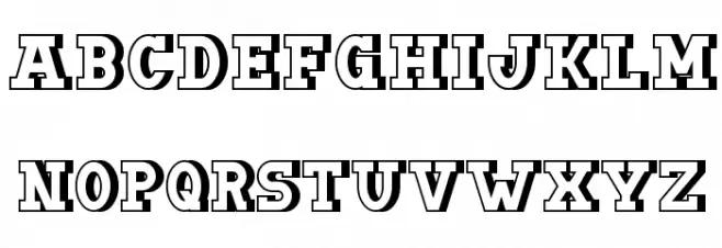 DoergonBackshift Caratteri MINUSCOLO