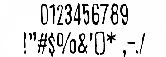 Dog Fox Zebra Font OTHER CHARS