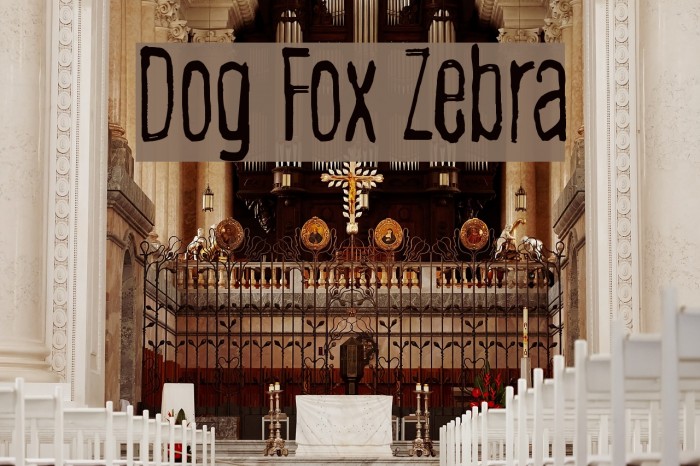 Dog Fox Zebra لخطوط تنزيل examples