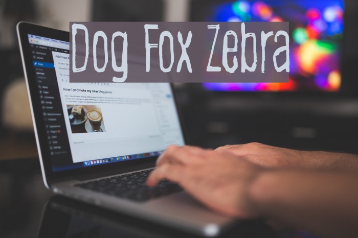 Dog Fox Zebra لخطوط تنزيل examples