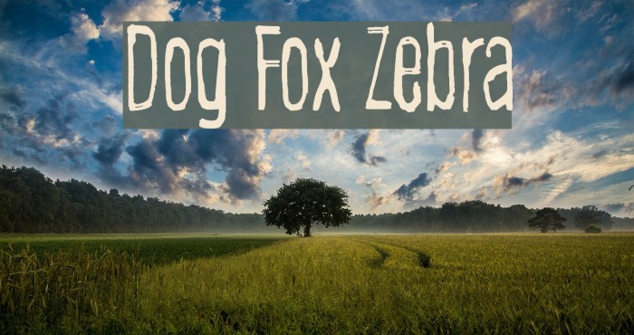 Dog Fox Zebra لخطوط تنزيل examples