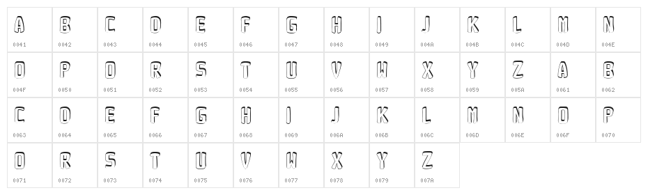 Dog Rose Regular Character Map