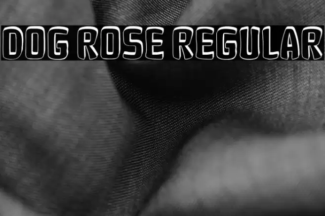 Dog Rose Regular Font examples