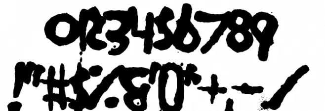 Dog Rough Font OTHER CHARS