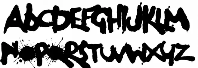 Dog Rough Font UPPERCASE