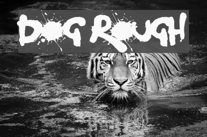 Dog Rough Font examples