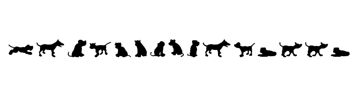 Dog30Silhouette  Free Fonts Download