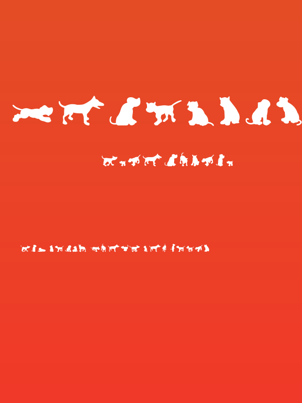 Dog30Silhouette Poster