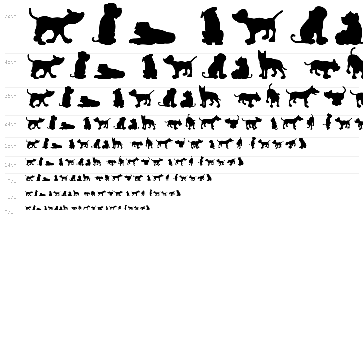 Dog30Silhouette Waterfall