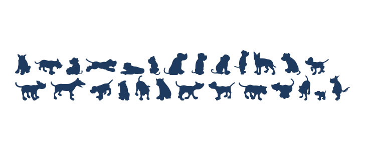 Dog30Silhouette Lowercase