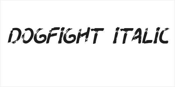 Dogfight Italic Logo