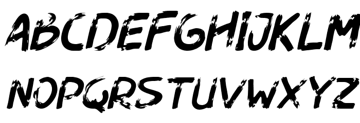 Dogfight Italic Font LOWERCASE