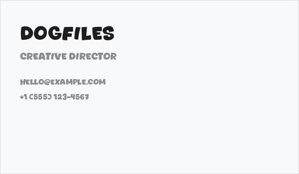 Dogfiles Business Card