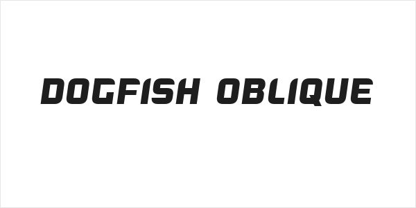 Dogfish Oblique Logo