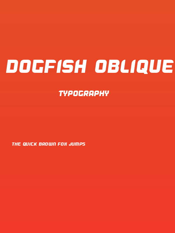 Dogfish Oblique Poster