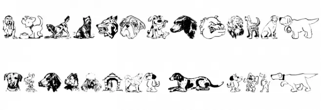 DoggArt Font UPPERCASE