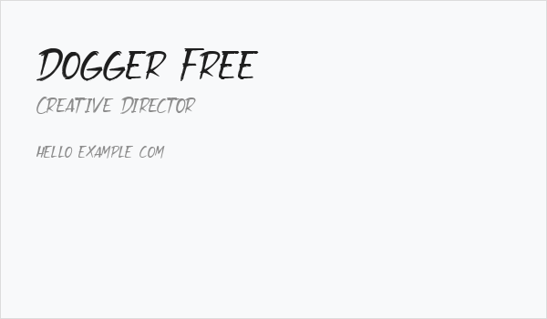 Dogger Free Business Card