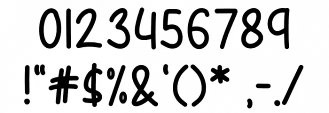 Doggie Font OTHER CHARS