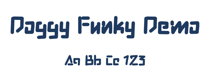 Doggy Funky Demo Font Preview