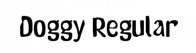 Doggy Regular  フリーフォントのダウンロード