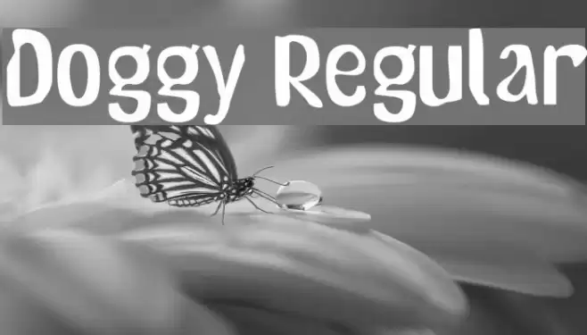 Doggy Regular Font examples