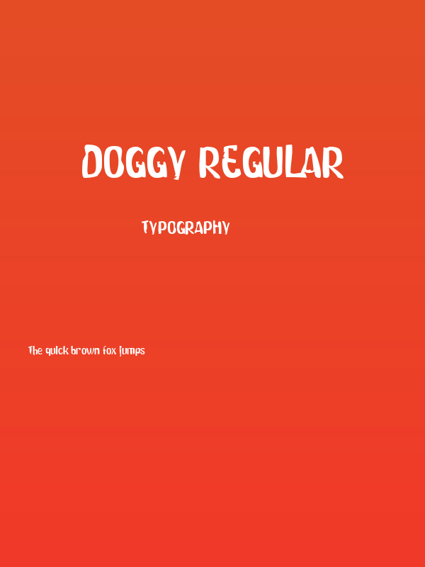 Doggy Regular Poster