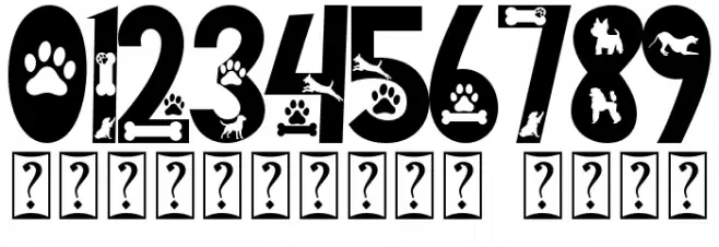 Doggy Smart Font OTHER CHARS