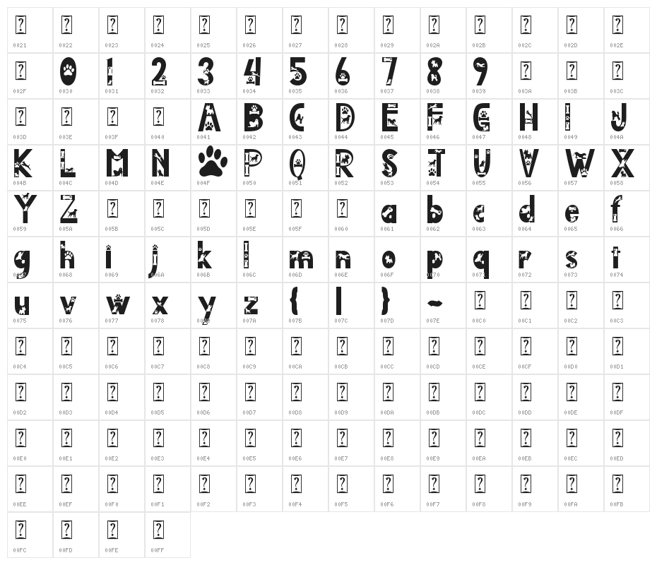Doggy Smart Character Map