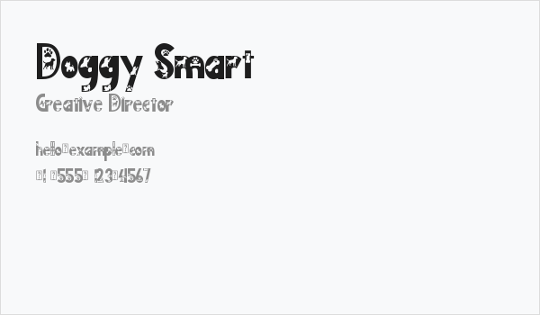 Doggy Smart Business Card