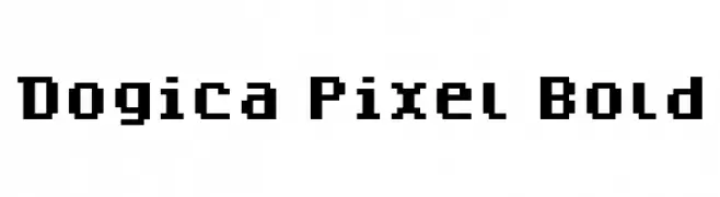 Dogica Pixel Bold  नि: शुल्क फ़ॉन्ट्स डाउनलोड