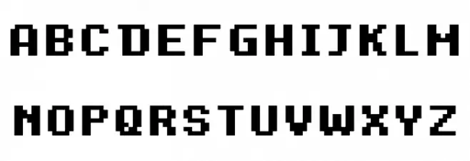 Dogica Pixel Bold 字体 大写