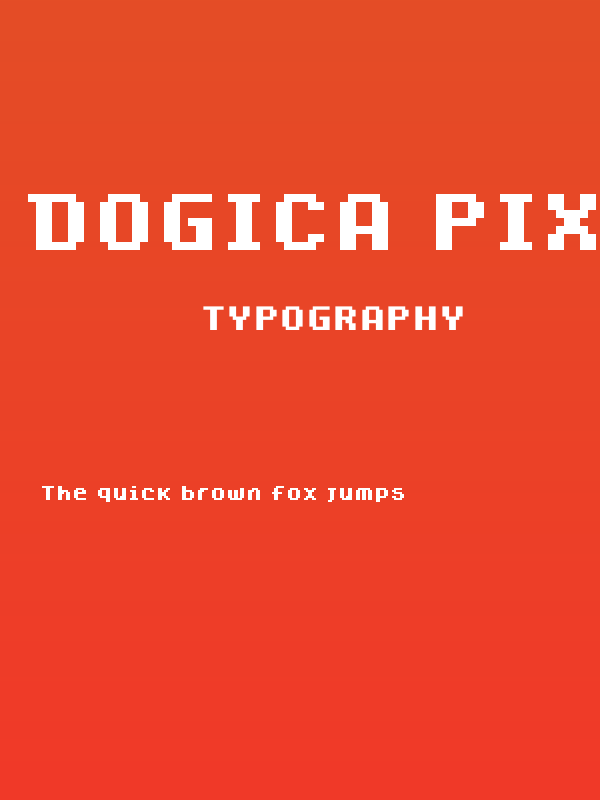 Dogica Pixel Bold Poster