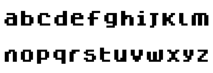 Dogica Pixel Bold Font LOWERCASE