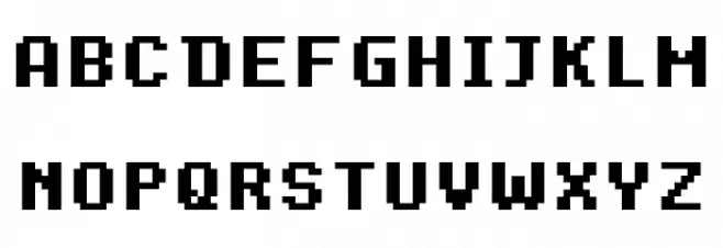 Dogica Pixel Bold 字体 大写