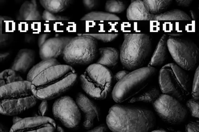 Dogica Pixel Bold Font examples