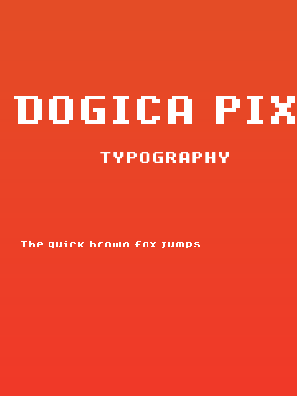 Dogica Pixel Bold Poster