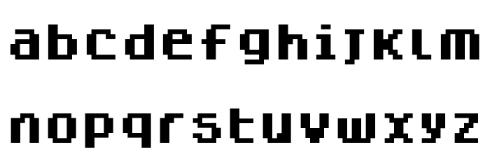 Dogica Pixel Bold Font LOWERCASE