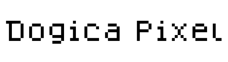 Dogica Pixel  フリーフォントのダウンロード